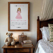 Tochter der King Christlich Baby Print Poster