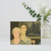 Töchter der Revolution von Grant Wood Postkarte (Stehend Vorderseite)