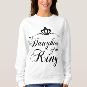Tochter der Vintagen Krone Christlich Sweatshirt