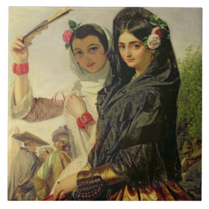 Töchter des Alhambras Fliese