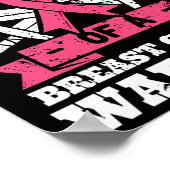 Tochter des Brustkrebskranken Kriegererkennungsban Poster (Ecke)