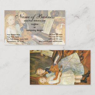 Töchter des Catulle Mendès; Pierre Auguste Renoir Visitenkarte