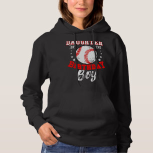 Tochter des Geburtstags Boy Baseball Theme Bday C Hoodie