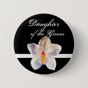 Tochter des Groom Wedding ID Abzeichens Button