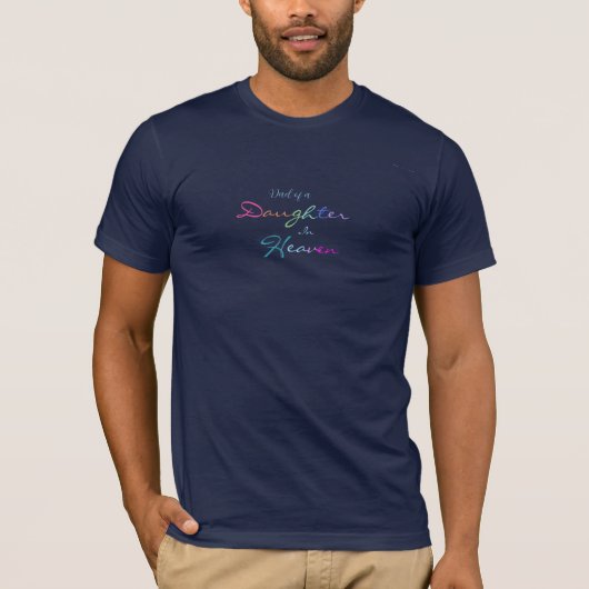 Tochter des himmlischen Regenbogenskriptionsskript T-Shirt (Vorderseite)