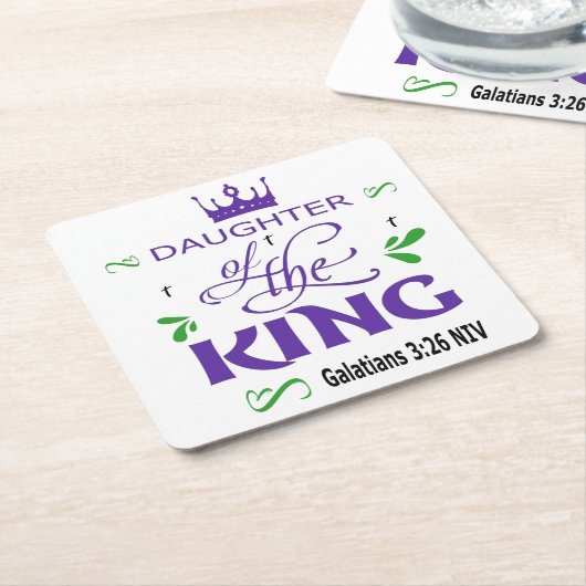 Tochter des King Paper Untersetzer (angewinkelt)