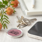 Tochter des King Premium Round Schlüsselanhängers Schlüsselanhänger (Seite)