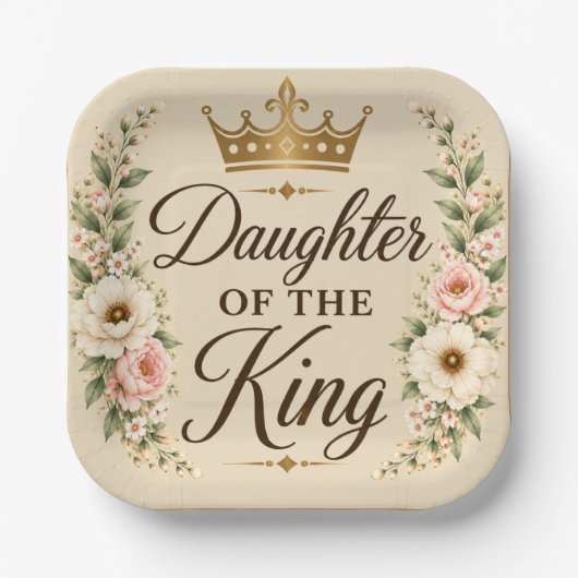 Tochter des King Square Pappteller (Vorderseite)