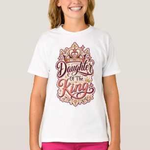 Tochter des König-Christus-Designs auf Glaubensbas T-Shirt