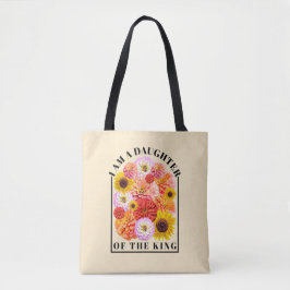Tochter des Königs Bibelvers Wildblume Glaube Tasche