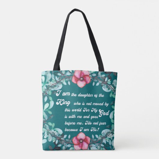 Tochter des Königs Christian Inspirational Tasche (Rückseite)