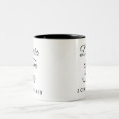 Tochter des Königs Christian Inspirational Zweifarbige Tasse (Mittel)