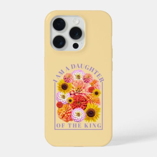 Tochter des Königs - Florale Bestätigung iPhone Hülle (Rückseite)