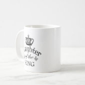 Tochter des Königs Quote Kaffeetasse (Vorderseite Links)