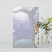 Tochter des Mond-Briefpapiers Briefpapier (Stehend Vorderseite)