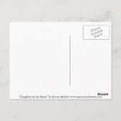 Tochter des Mondes Postkarte (Rückseite)