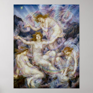 Töchter des Nebels von Evelyn De Morgan Druck Poster