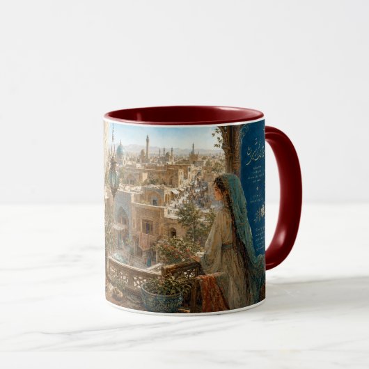 Tochter des persischen Kunstmugs vom Hofbasar Tasse (VorderseiteRechts)