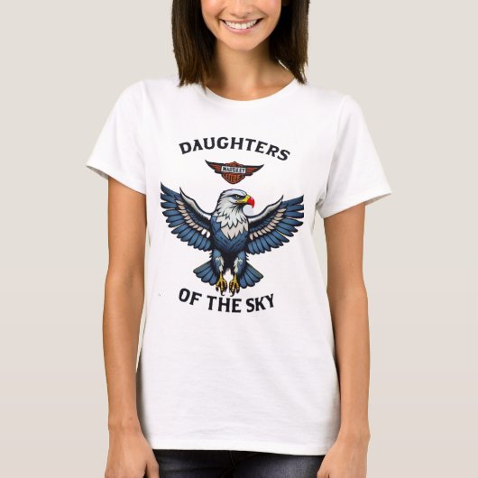 Töchter des Sky Aviation Club Logo-T-Shirts T-Shirt (Vorderseite)
