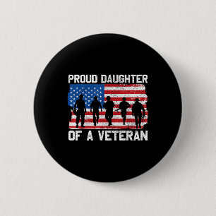 Tochter des Veteran-Gedenktages Us Patriotic Desi Button