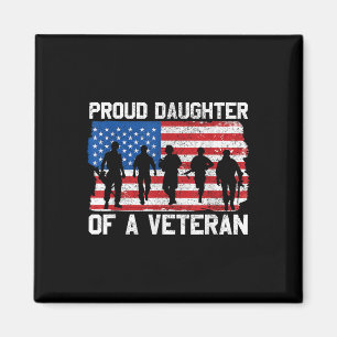 Tochter des Veteran-Gedenktages Us Patriotic Desi Magnet