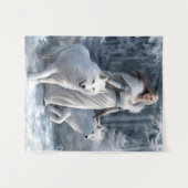 Tochter des Wolfs Wandteppich (Vorderseite (Horizontal))