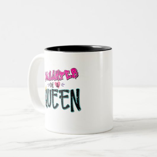 Tochter einer Königin Zweifarbige Tasse (Vorderseite Links)