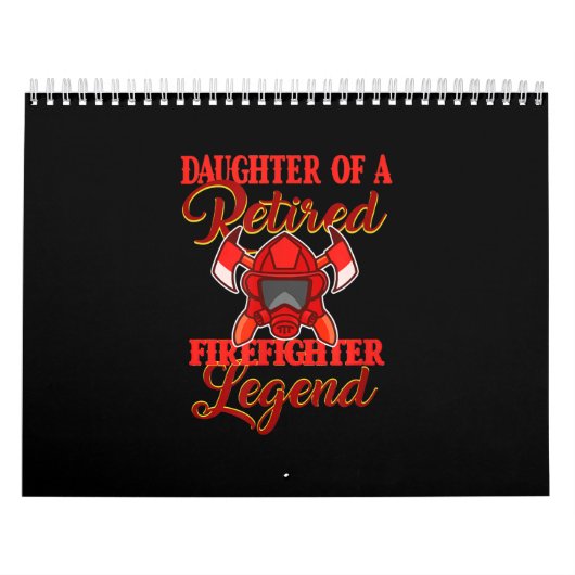 Tochter eines ermüdeten Feuerwehrlegendären Kalender (Titelbild)