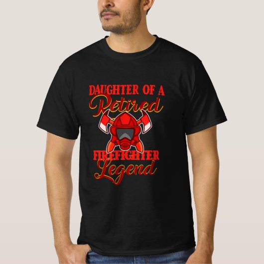Tochter eines ermüdeten Feuerwehrlegendären T-Shirt (Vorderseite)