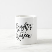 Tochter eines QUEEN Moderne Skripte, trendy Custom Kaffeetasse (Mittel)