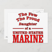 Tochter eines Staaten Postkarte (Vorne/Hinten)