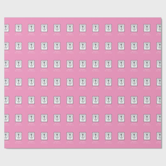 Tochter, Erste Kommune Silver Chalice Geschenkpapier (Flach)