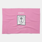 Tochter, Erste Kommune Silver Chalice Geschirrtuch (Horizontal)