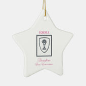 Tochter, Erste Kommune Silver Chalice Keramik Ornament (Rechts)