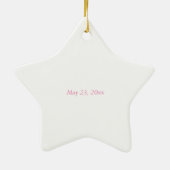 Tochter, Erste Kommune Silver Chalice Keramik Ornament (Hinten)