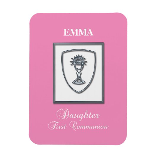 Tochter, Erste Kommune Silver Chalice Magnet (Vertikal)