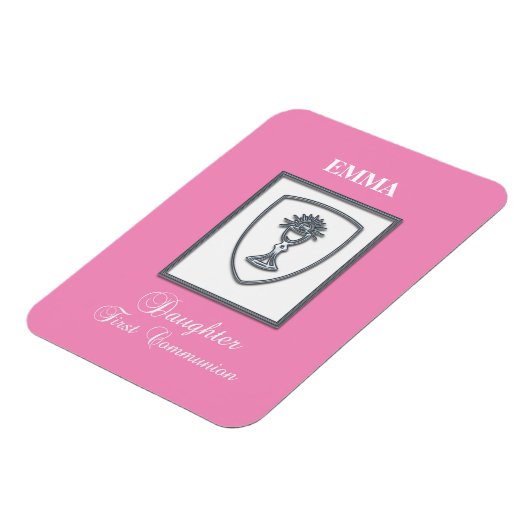 Tochter, Erste Kommune Silver Chalice Magnet (Linke Seite)