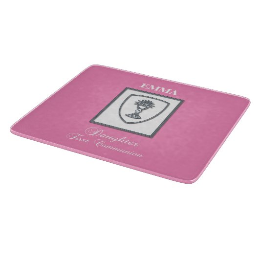 Tochter, Erste Kommune Silver Chalice Schneidebrett (Ecke)