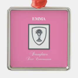 Tochter, Erste Kommune Silver Chalice Silbernes Ornament