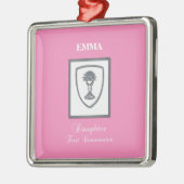 Tochter, Erste Kommune Silver Chalice Silbernes Ornament (Links)