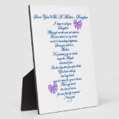 Tochter erwartet 1. Baby Fotoplatte (Seite)