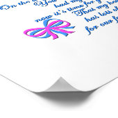 Tochter erwartet 1. Baby Poster (Ecke)