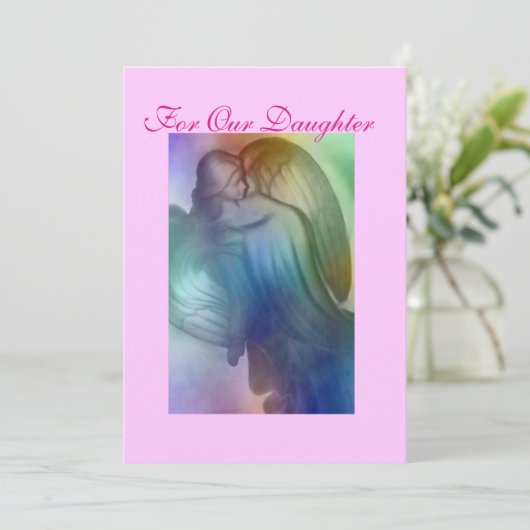 Tochter Feiertagskarte (Stehend Vorderseite)