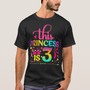 Tochter Geburtstag 3 Jahre Altes Mädchen 3. Geburt T-Shirt