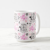 Tochter Geburtstag Benutzerdefinierter Name Kaffeetasse (VorderseiteRechts)