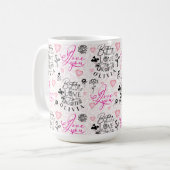 Tochter Geburtstag Benutzerdefinierter Name Kaffeetasse (Vorderseite Links)