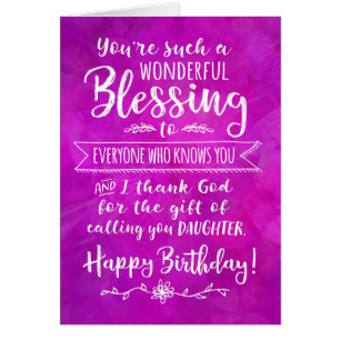 Tochter Geburtstag, du bist ein wunderbarer Segen