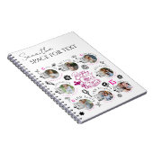 Tochter Geburtstag Foto-Collage Typografie Notizblock (Rechte Seite)