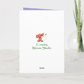 Tochter-Geburtstagchickadee-Karte Karte (Rückseite)