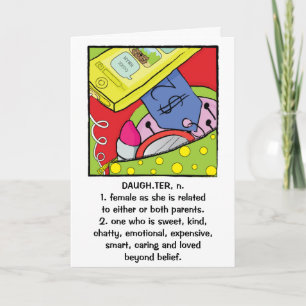 Tochter Geburtstagskarte Humorose Süße Karte